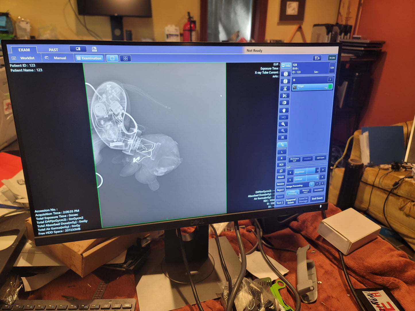 digital veterinary xray DR panel wireless Canon