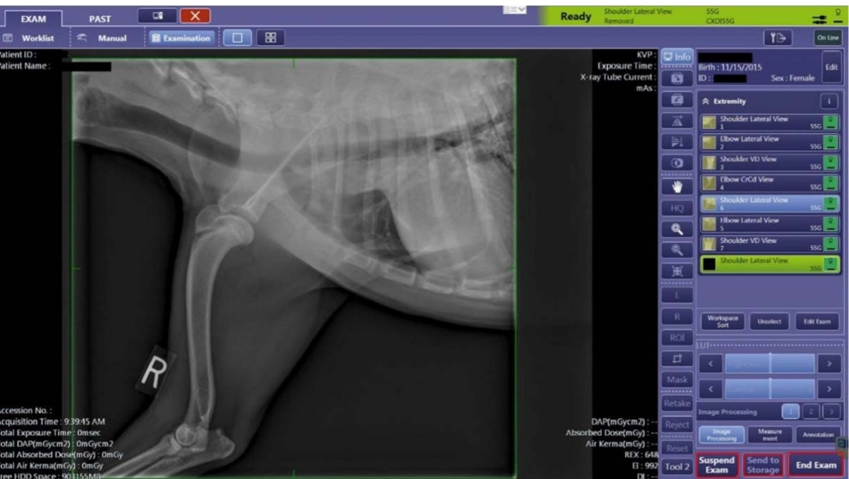 digital veterinary x-ray machine HF