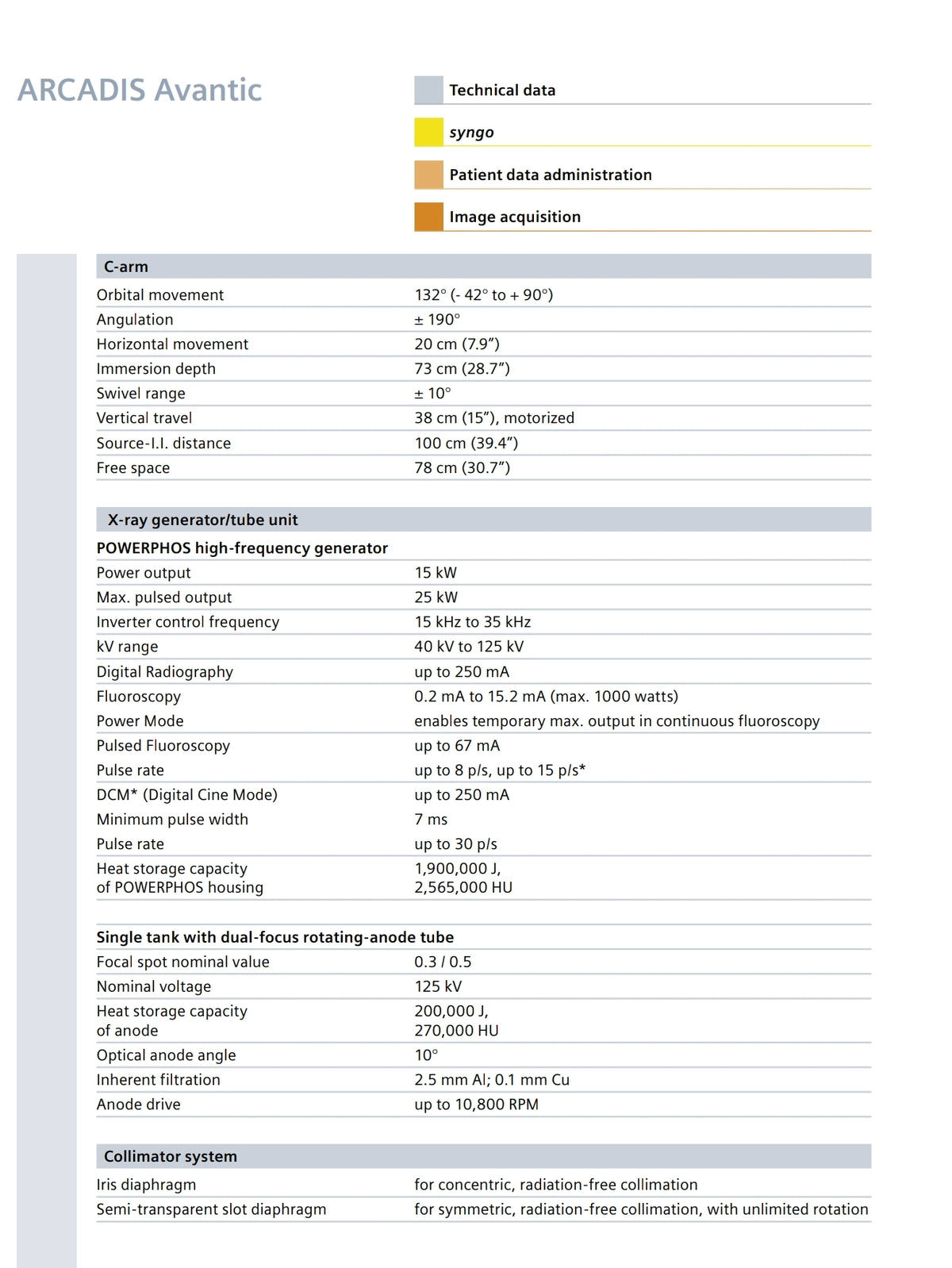 siemens arcadis advantic c-arm