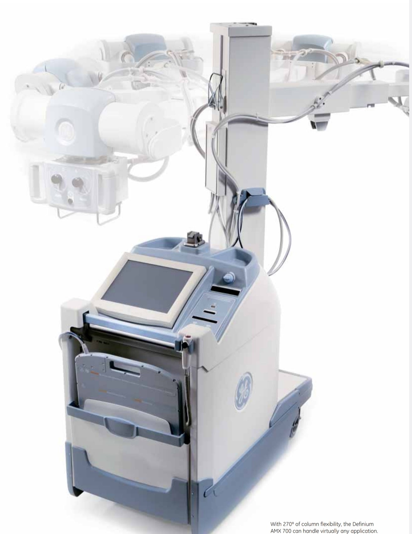 digital mobile x-ray machine ge amx 700