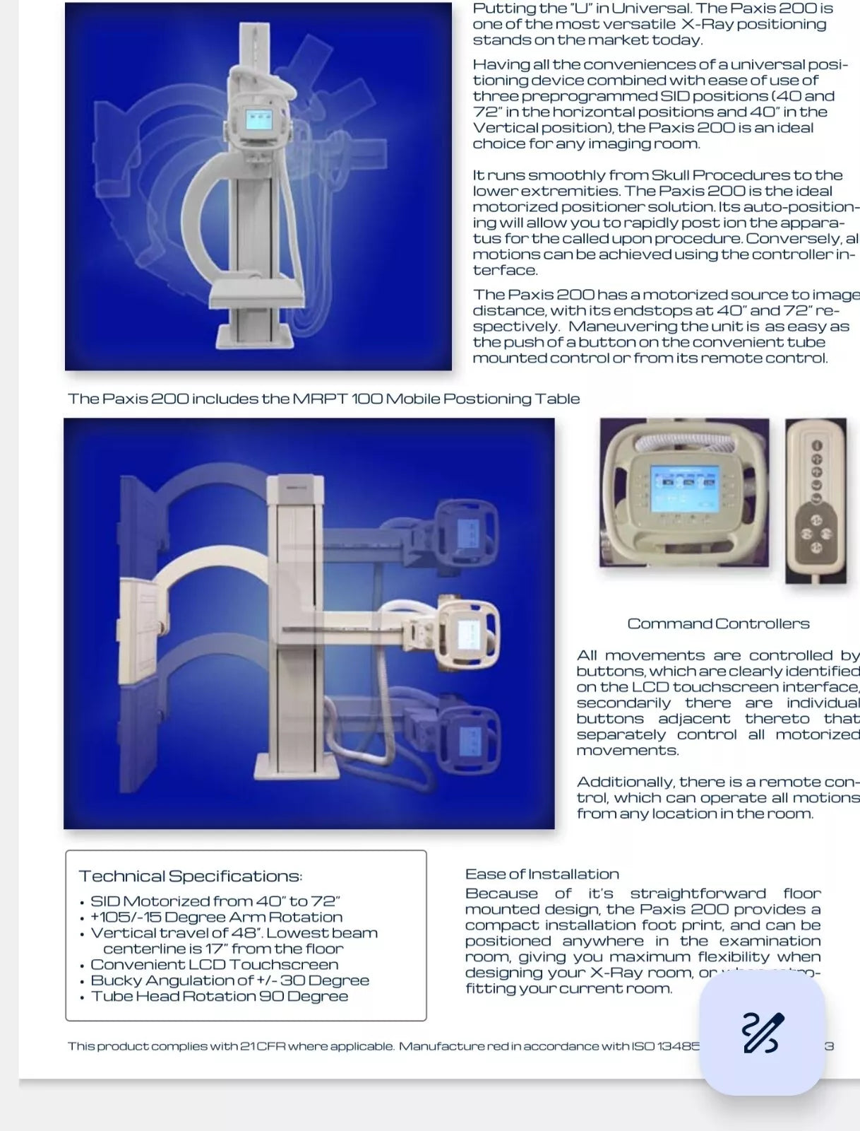 digital x-ray machine rad room