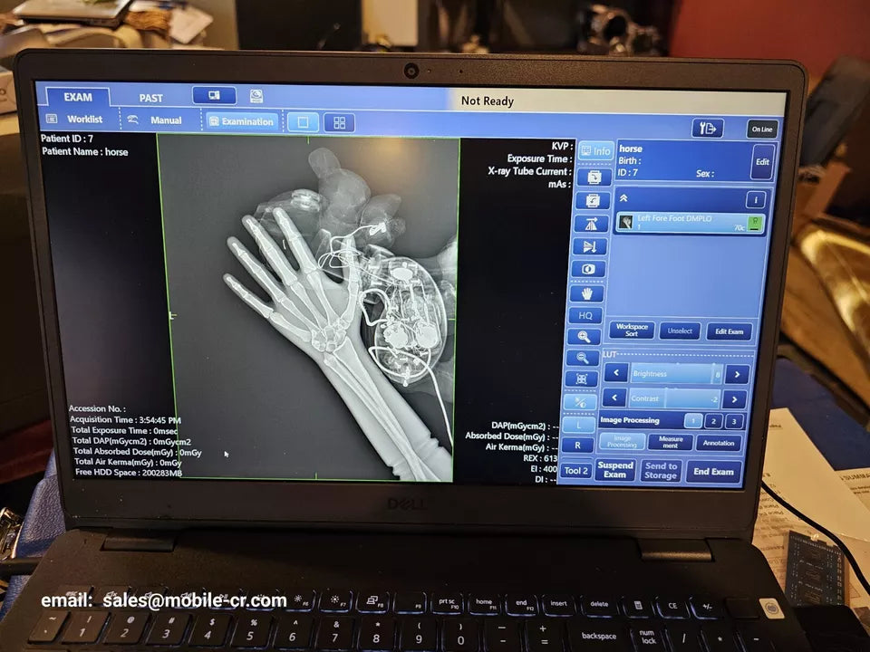 equine digital xray DR panel wireless Canon sprint