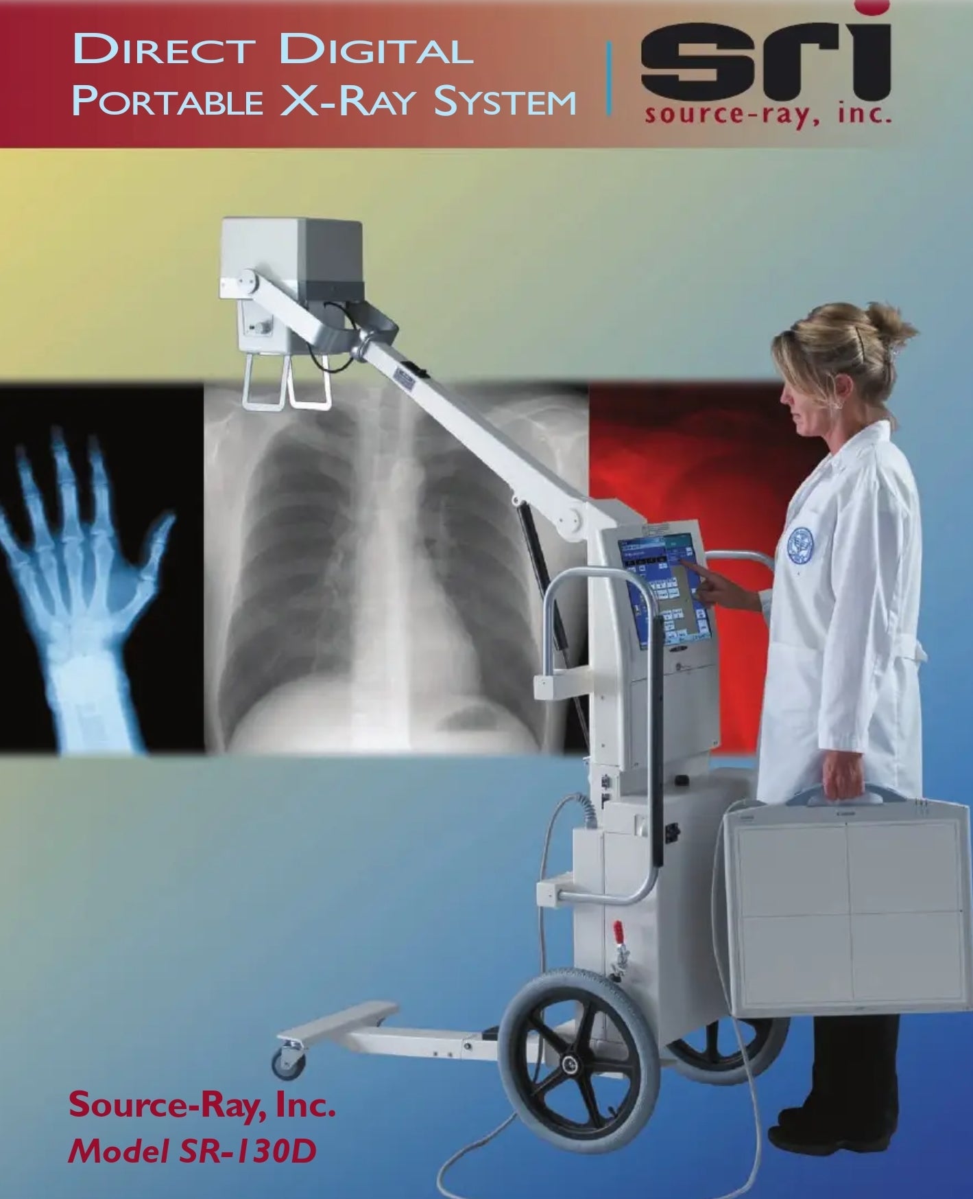 SR-130D source ray digital portable xray