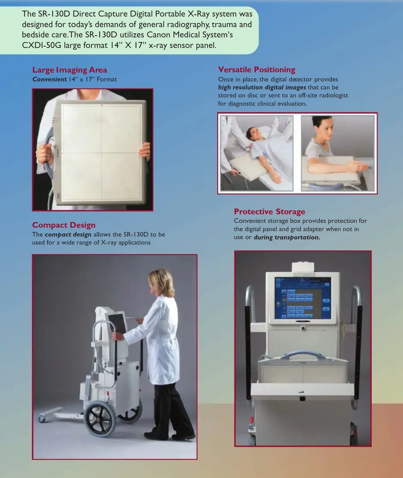 SR-130D source ray digital portable xray